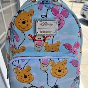 Loungefly mini Backpack - Blue with Character Print